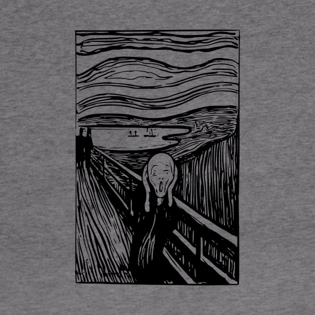 Edvard Munch The Scream Graphic by CatsandBats